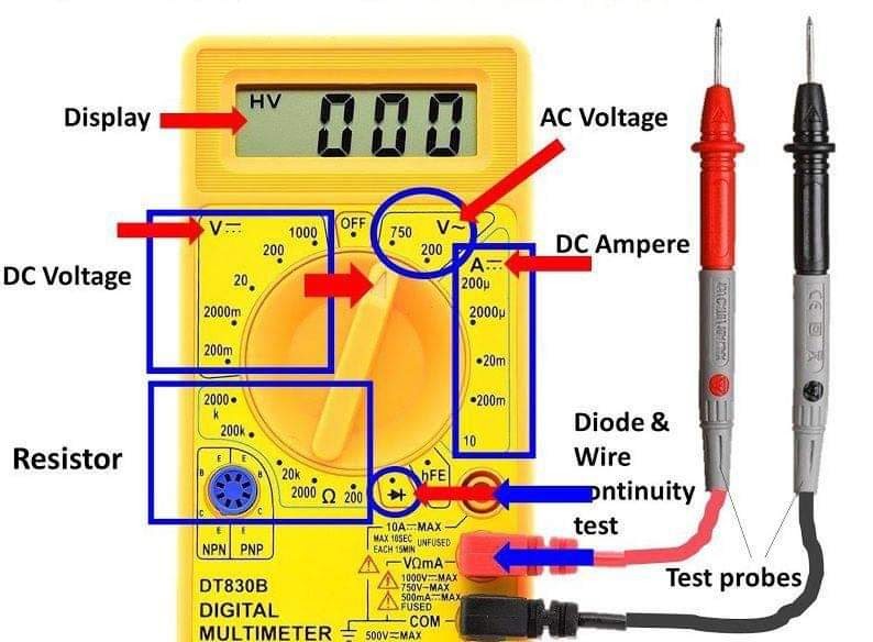 Мультиметр для начинающих: Как пользоваться мультиметром: фото, видео, инструкции