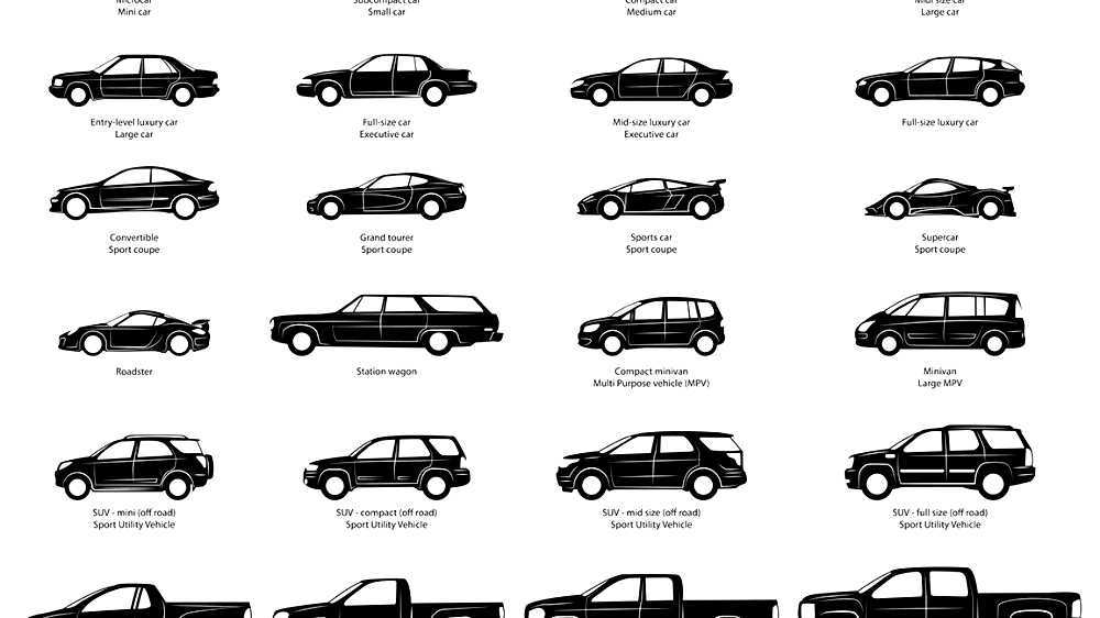 Типы кузовов автомобилей фото