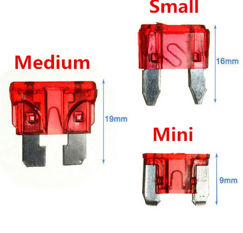 Размеры автомобильных предохранителей: Автомобильные предохранители: виды, размеры, цвета