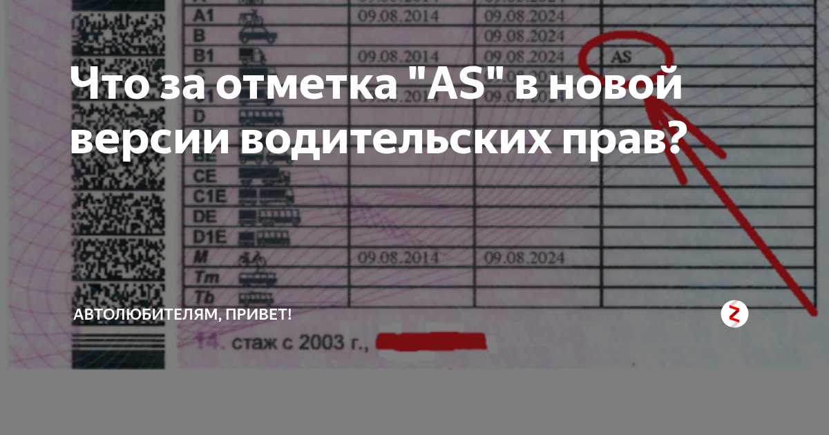 Что означает отметка as в водительском удостоверении: Что обозначает отметка AS или MS возле категории В1 в водительских правах