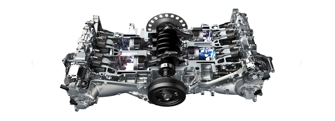 Двигатель оппозитный: Горизонтально-оппозитные двигатели Subaru
