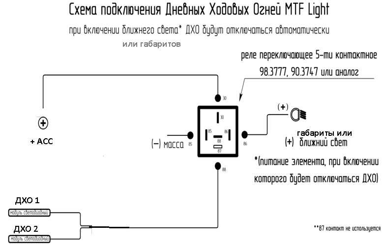 Как правильно подключить дхо: 7 схем подключения дневных ходовых огней