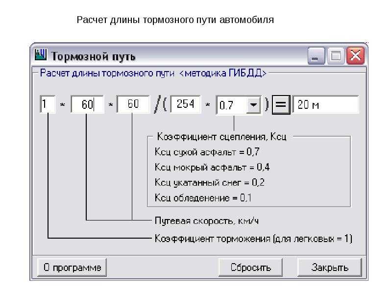 Как определить тормозной путь автомобиля: Тормозной путь автомобиля - формула тормозного пути.