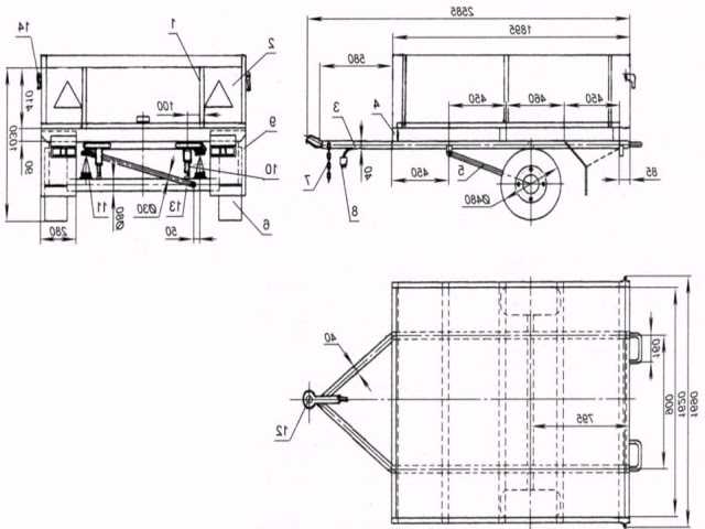 Легковой прицеп своими руками чертежи: чертежи, размеры, фото полуприцепов к автомобилям