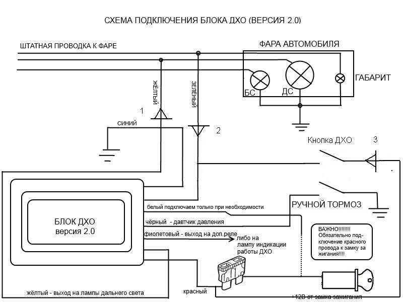 Включение дхо после запуска двигателя схема: Три схемы включения ДХО. Автоматическое включение после запуска двигателя