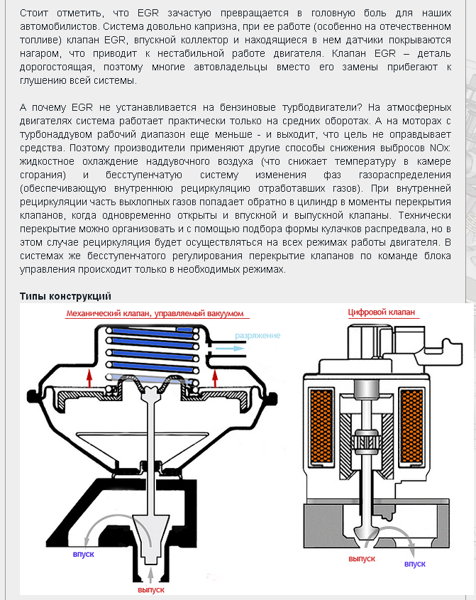 Клапан егр принцип работы: Принцип работы EGR