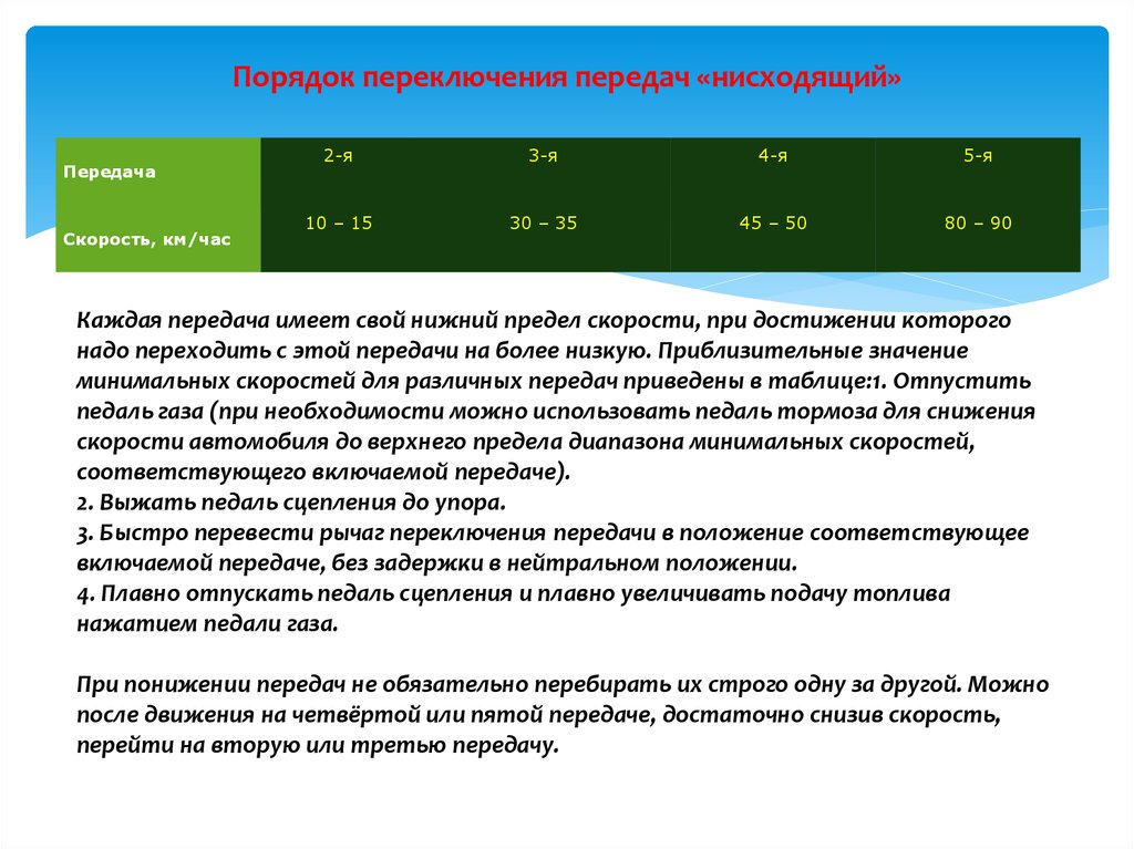 Как переключать скорости на машине: Как переключать передачи на механической КПП?