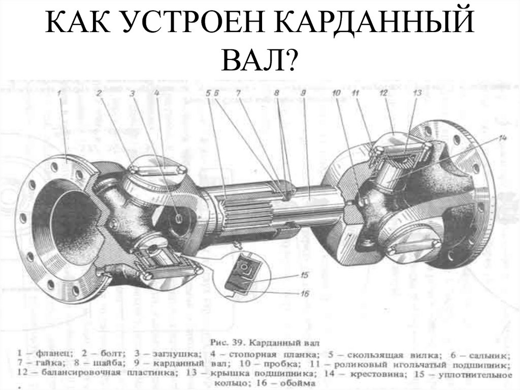 Карданный вал схема в машине