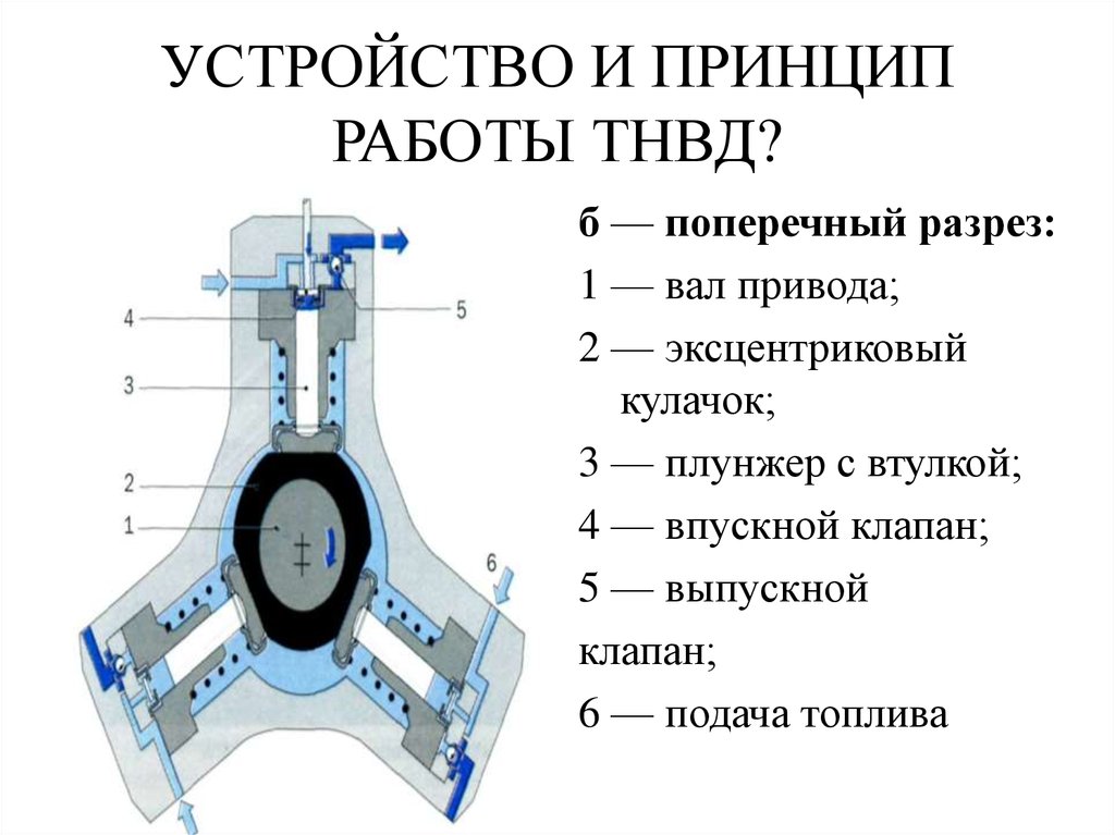 Устройство и работа тнвд: Устройство ТНВД