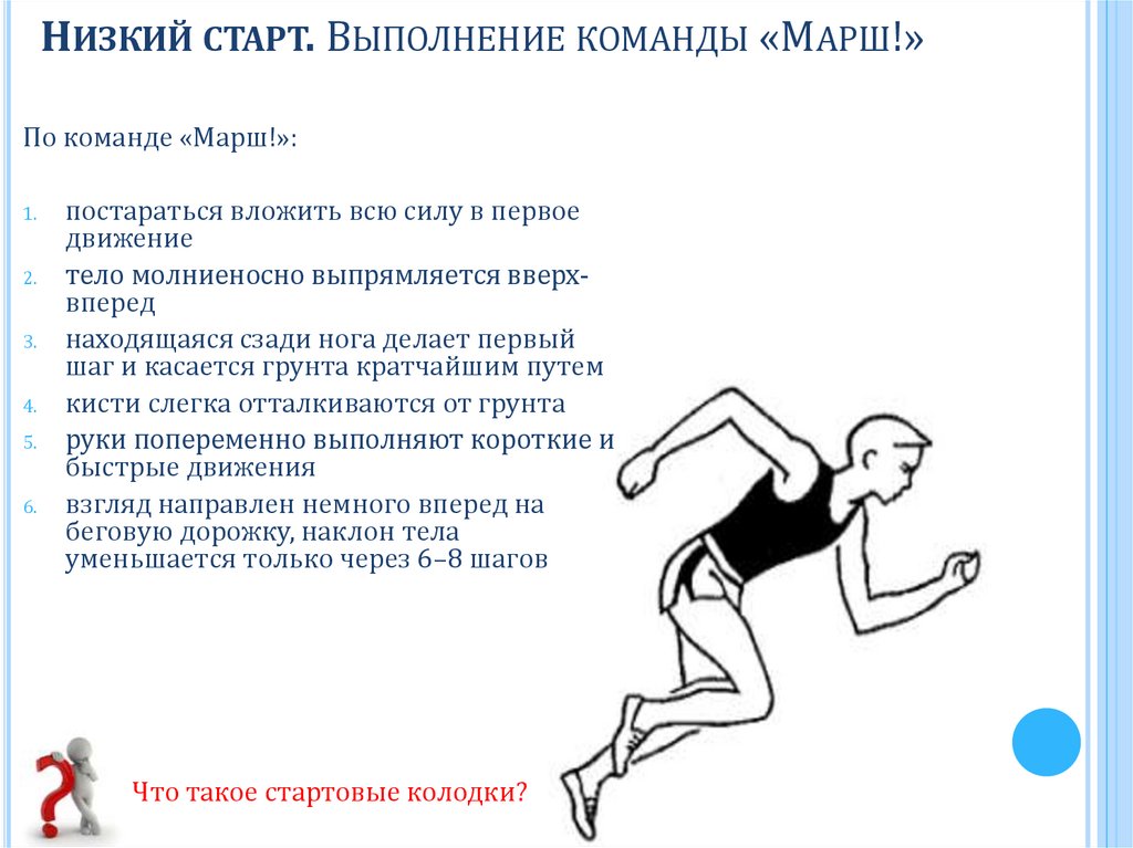 Техника низкого. Техника бега на короткие дистанции бег старт. Низкий старт техника выполнения. Бег с низкого старта техника. Низкий старт применяется в беге на дистанциях.