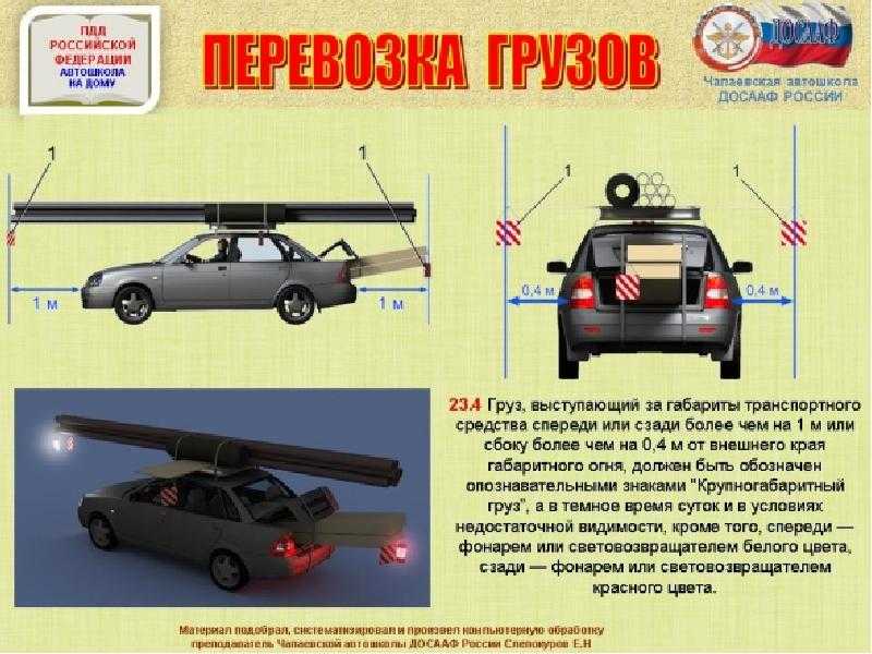 Допустимый свес груза с кузова: Правила перевозки крупногабаритных и тяжеловесных грузов