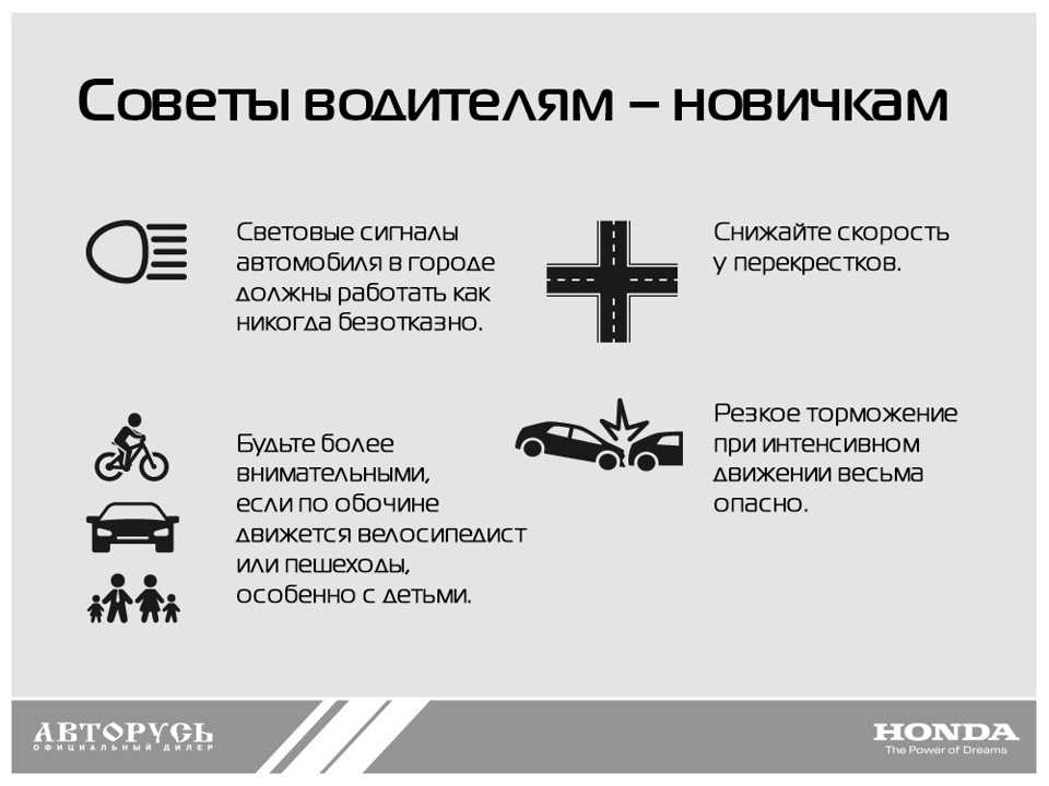 Что должен знать начинающий водитель: Что нужно знать автомобилисту: советы начинающим водителям