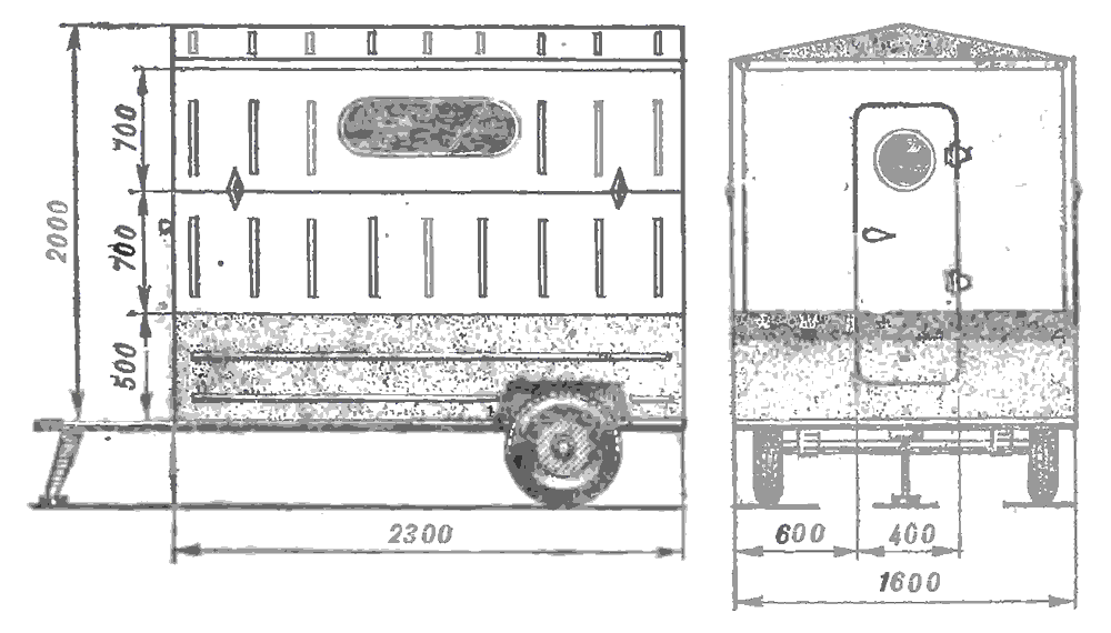 Автомобильный прицеп своими руками чертежи