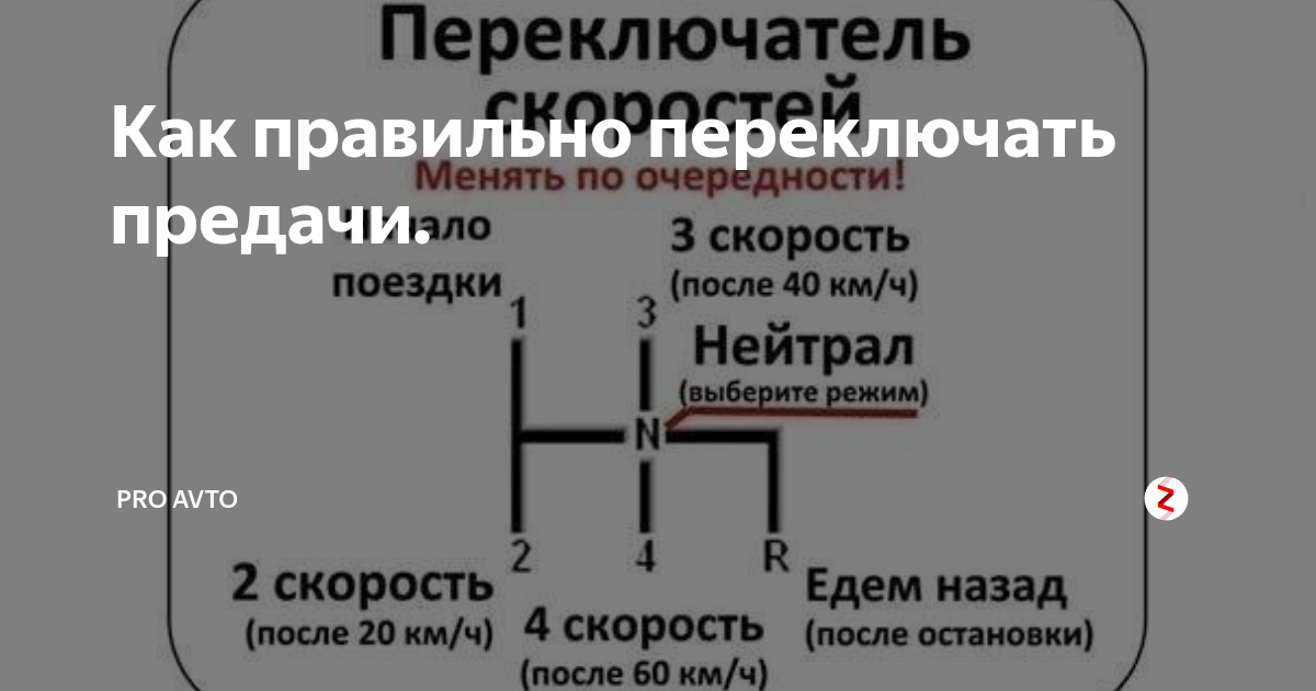 Переключение скоростей на механической коробке: Как переключать передачи на механической КПП?