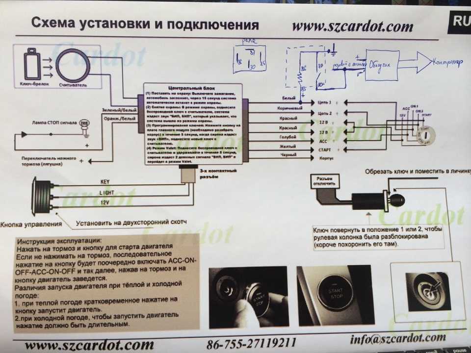 Кнопка старт стоп вместо замка: Как вместо замка зажигания поставить кнопку без ключа