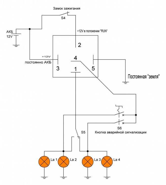 Как подключить поворотники: Схема подключения поворотников: как подключить через реле