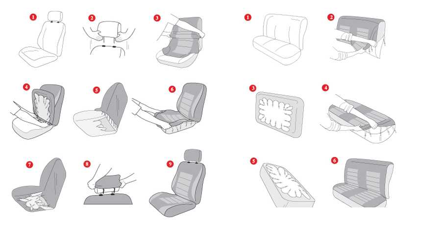 Как надеть чехлы на сиденья: Как правильно установить чехлы из ткани и экокожи своими руками, инструкция • Автосеть
