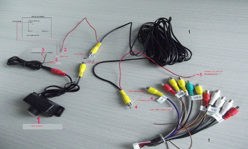 Подключение беспроводной камеры заднего вида: Подключение беспроводной камеры заднего вида