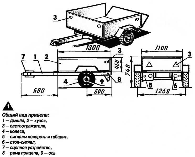 Легковой прицеп своими руками чертежи: чертежи, размеры, фото полуприцепов к автомобилям
