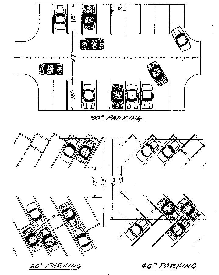 Проект автостоянки открытого типа для легковых автомобилей