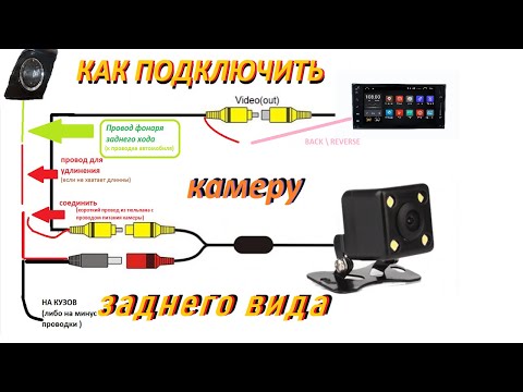 Схема подключения камеры заднего вида на авто: Как подключить камеру заднего вида к магнитоле (Видео)