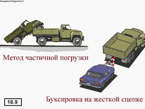 Метод частичной погрузки авто при буксировке: Метод частичной погрузки авто при буксировке. Правила пдд о буксировке автомобилей. Жёсткая сцепка «треугольник»