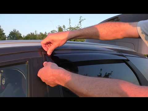 Установка дефлекторов окон на авто: Как самому установить дефлекторы окон