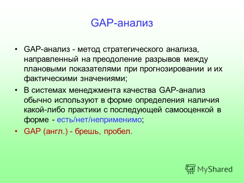 Gap перевод. Gap анализ. Метод gap-анализа. Гэп анализ пример.