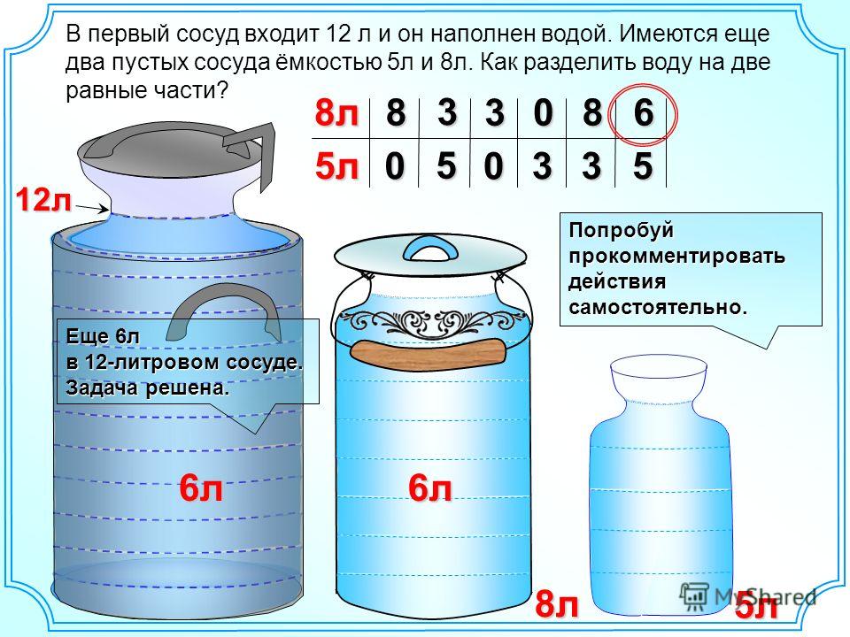 В 1 литровой банке сколько воды