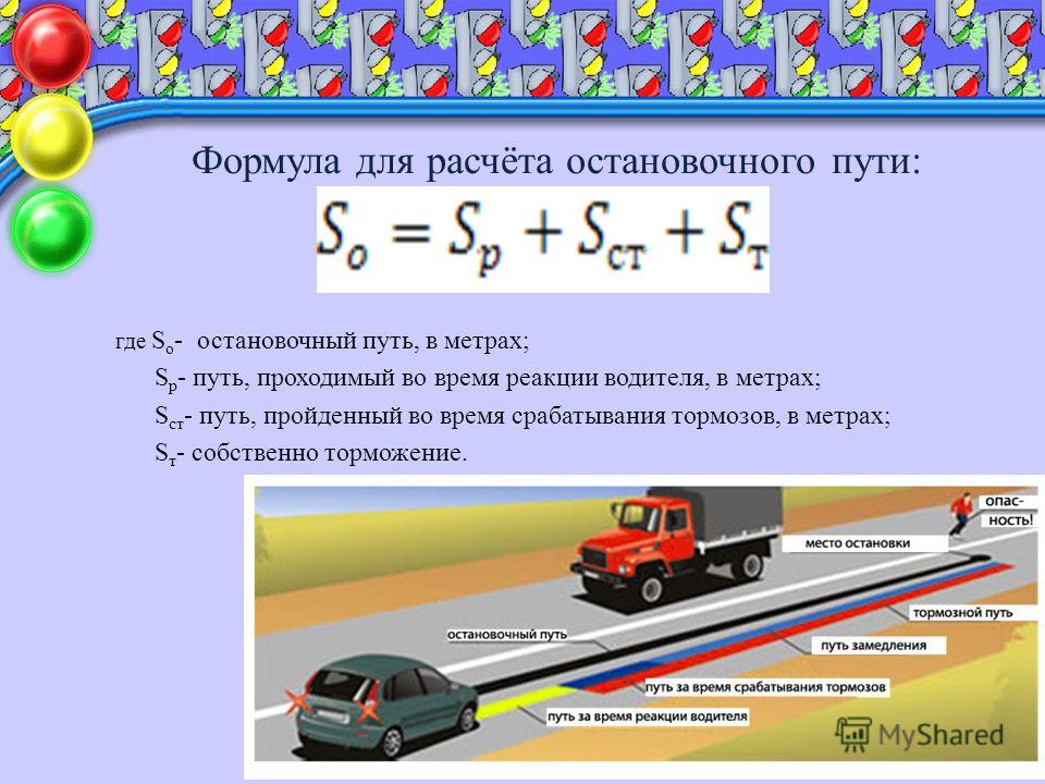 Расчет тормозного пути автомобиля: Калькулятор тормозного пути «ПРИТОРМОЗИ!». Внимание, тормози заранее!
