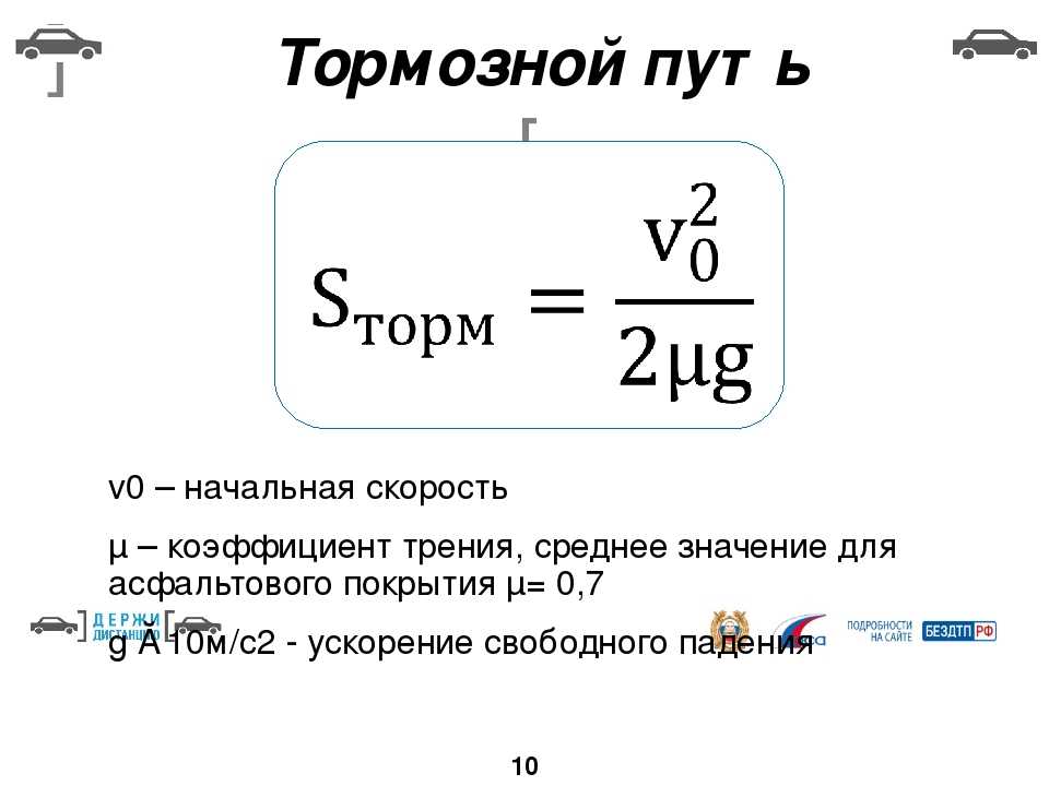 Как рассчитать тормозной путь автомобиля: Как рассчитать тормозной путь - О'Пять пО физике!