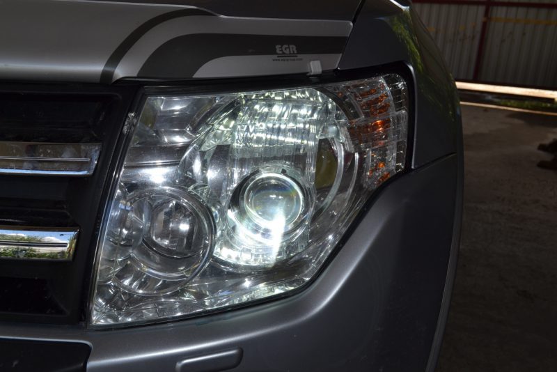 Тюнинг фар паджеро 4: Тюнинг оптики Mitsubishi Pajero 4 (LED вместо ксенона)
