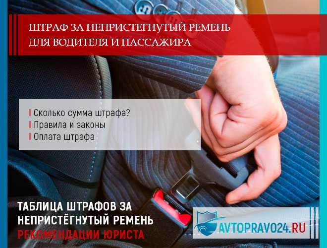 Штраф за ремень пассажира: за непристегнутый ремень заплатят и водители, и пассажиры