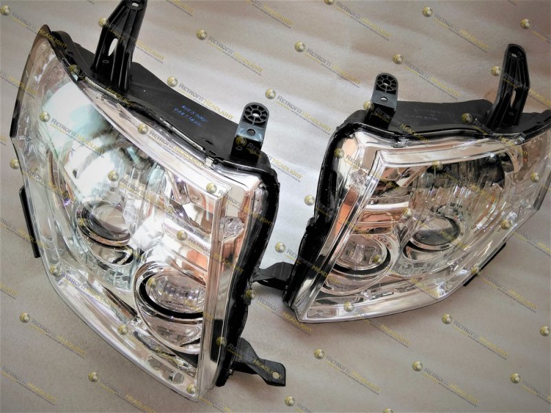 Тюнинг фар паджеро 4: Тюнинг оптики Mitsubishi Pajero 4 (LED вместо ксенона)