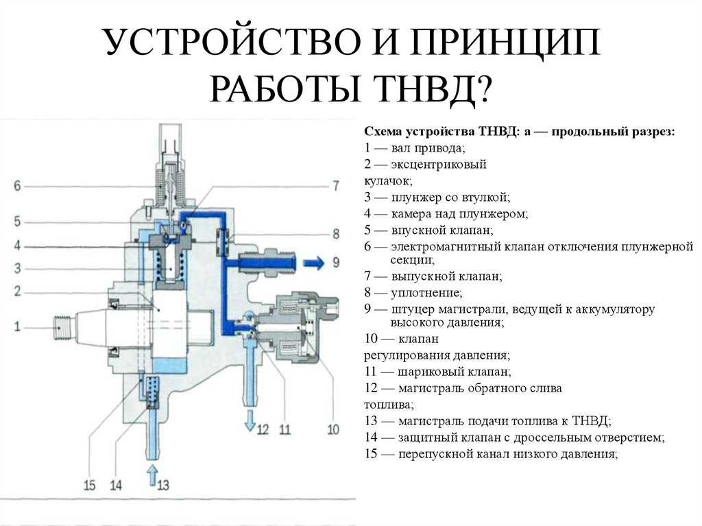 Тнвд на бензиновых двигателях: виды, устройство и принцип работы