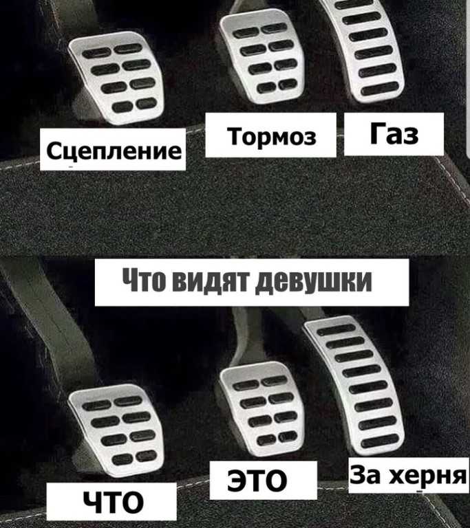 Где газ тормоз и сцепление: Педали тормоз газ сцепление | Основы управления автомобилем