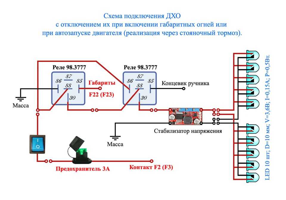 Схема включения дхо при запуске двигателя