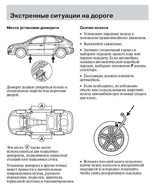 Куда ставить домкрат пежо 308