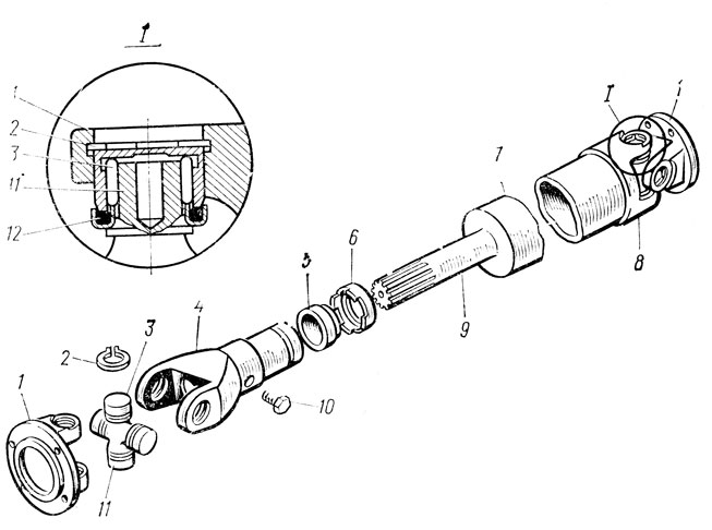 Карданный вал схема автомобиля
