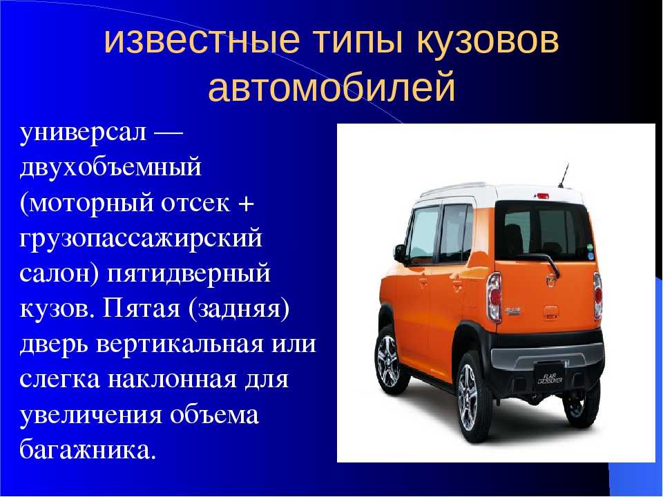 Виды кузовов машин: виды и названия легковых, а также фото и примеры