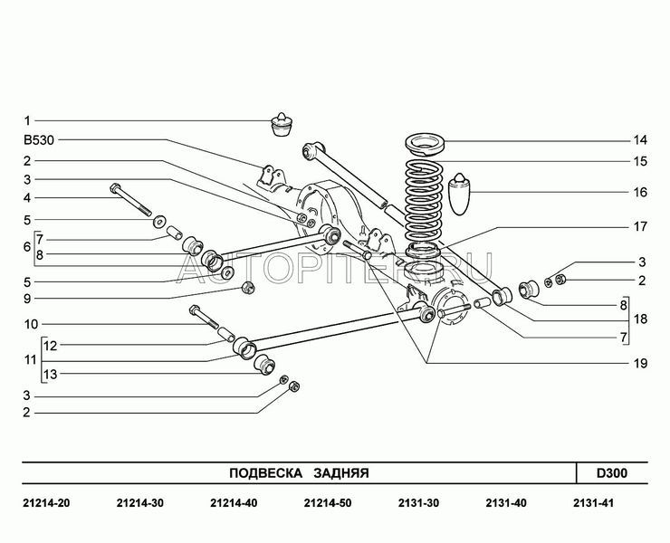 Задняя подвеска нива 21214: Задняя подвеска Нива ВАЗ 21213, 21214, 2131 lada 4x4