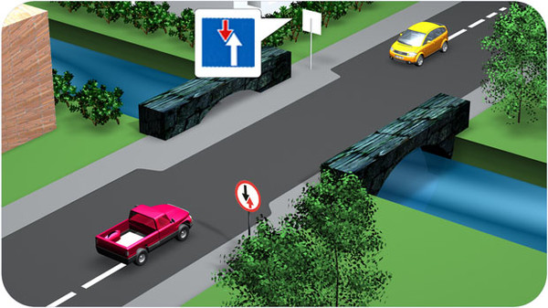 При сужении дороги кто должен уступить: Сужение дороги: кто должен уступать