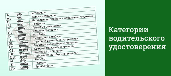 Категория прав ве: Категории водительских прав: виды, расшифровка :: Autonews