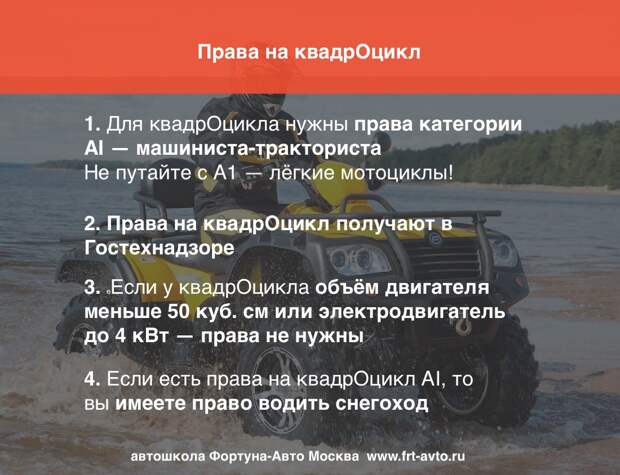 Кто выдает права на квадроцикл: Права на квадроцикл – какие права нужны на квадроцикл в 2022 году