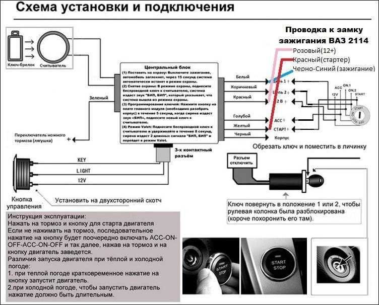 Установка кнопки старт стоп на ваз 2114: Кнопка старт стоп на ваз 2114 своими руками