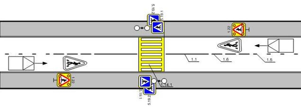 Знак пешеходный переход размер по госту: Знак 5.19.1 Пешеходный переход / Дорожные знаки купить из наличия в Москве недорого от производителя | низкая цена