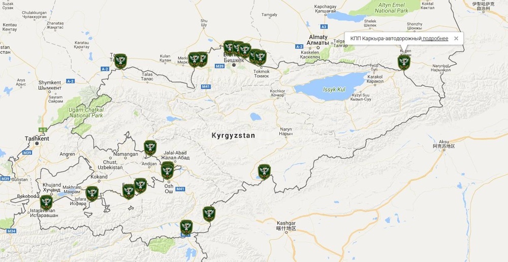 Карта россии и казахстана граница пункты пропуска