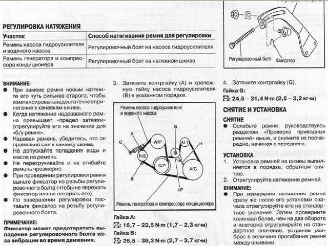 Регулировка натяжения ремня генератора: Проверка и замена ремня генератора Lada Priora — журнал За рулем