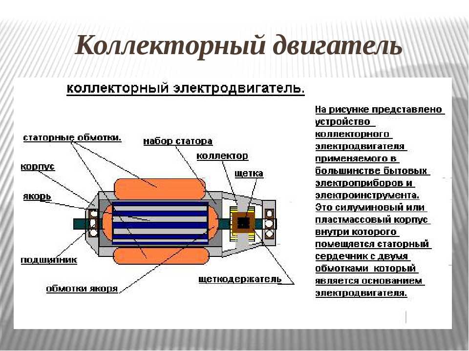 Двигатель коллекторный: Чем отличается коллекторный двигатель от бесколлекторного?