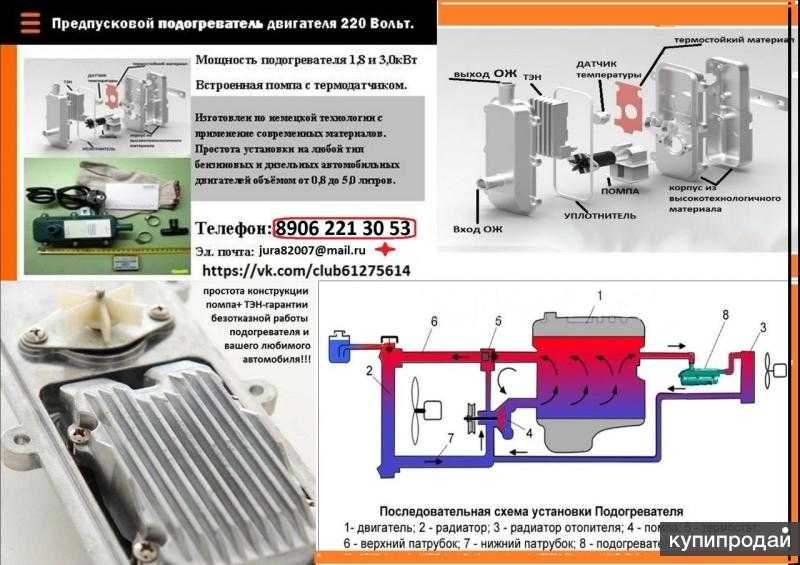 Предпусковой подогреватель установка: Установка подогревателя